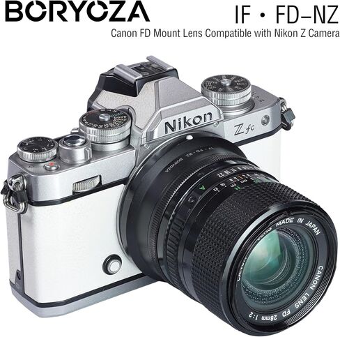 IF·FD-NZ Chipped Focus Confirm Adapter FD Mount Lens Compatible with NZ Camera in Kuwait