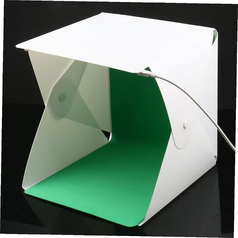 Homoyoyo 20cm Mini Photography Light Tent with Dual LED Light Bars with 2-Color Backdrops for Product and Jewelry Studio Shooting in Kuwait