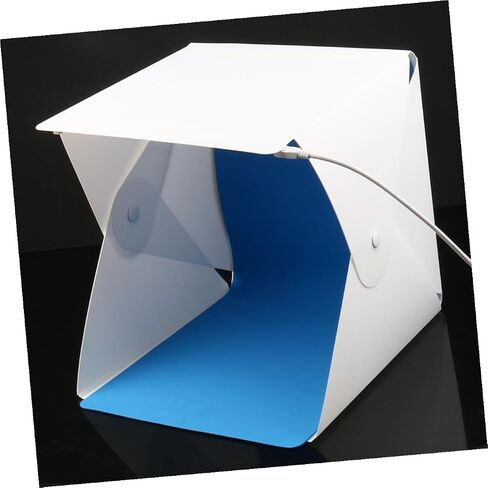 Homoyoyo 20cm Mini Photography Light Tent with Dual LED Light Bars with 2-Color Backdrops for Product and Jewelry Studio Shooting in Kuwait