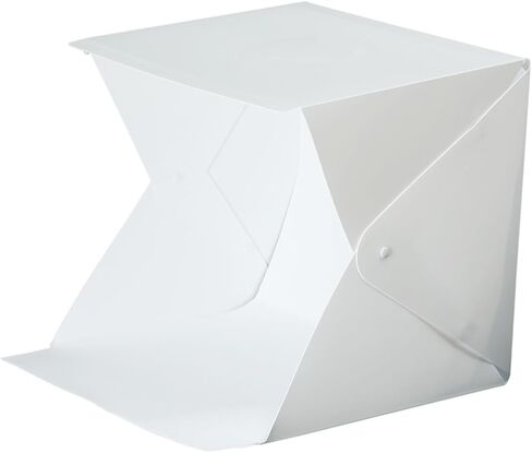 SECFOU 20cm Mini Photo Light Box Portable Folding LED Photography Tent with 4 Color Backdrops for Product Shooting and Studio Lighting in Kuwait
