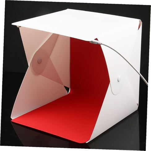 Portable Mini Photography Light Box 20cm Folding LED Shooting Tent with 4-Color Backdrops for Product Studio and Jewelry Photo Shooting in Kuwait