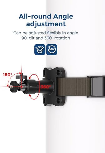 Trail Camera Mount Strap, 60" Heavy Duty Nylon with 360° Adjustable Ball Head, Universal 1/4"-20 Thread for Game Cams & Solar Panels (Reveal, Moultrie, Spypoint) in Kuwait