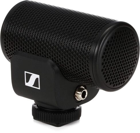 SENNHEISER Professional MKE 200 Directional On-Camera Microphone with 3.5mm TRS and TRRS Connectors for DSLR, Mirrorless & Mobile,Auxiliary | Supercardioid microphone with built-in windscreen and shock mount for vlogging, cameras and smartphones in Kuwait