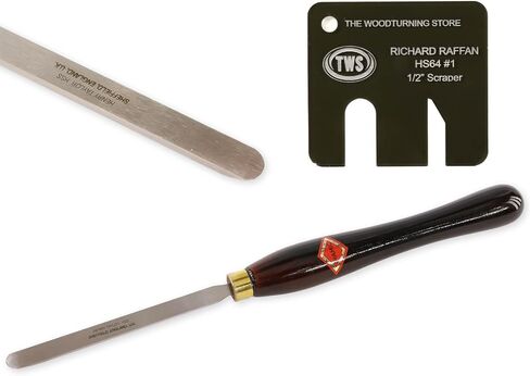 Henry Taylor Diamic, HS64, 1/2" x 1/4" Richard Raffan No. 1 Raffan Scraper with 10" Handle for Woodturning with a Gauge for Easy Sharpening in Kuwait