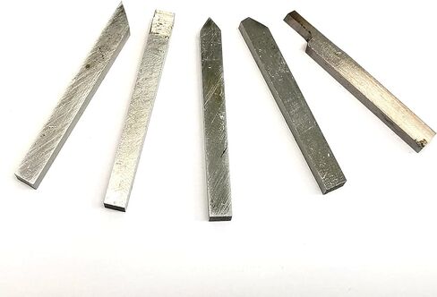 5 Pcs 4x4mm Alloy Steel Lathe Cutters, AcmeFlare Metal Turning Tool Set for Mini Lathe Metal Miniature, High Hardness Wear-Resistant in Kuwait