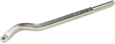 Swan Neck Hollower Carbide Lathe Tool with 9/16" Flat Top Carbide Cutter, Screw, Torx Star Tip Wrench PLUS 17" Foam Grip Well-Balanced Handle, USA Made in Kuwait