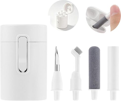 Earbud Cleaning Kit Phone Charging Port Phone Cleaning Kit Keyboard Cleaner 4 in 1 White in Kuwait