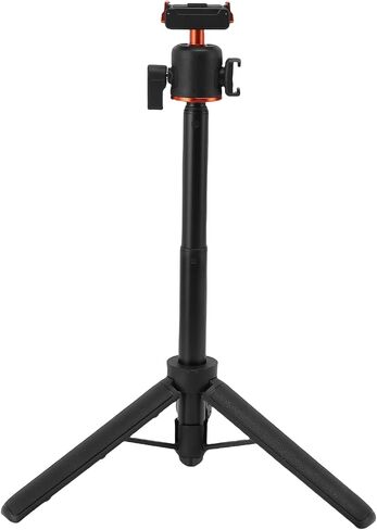 Tripod Selfie Stick with Ball Head, 360 Rotation, Magnetic Mount & Cold Shoe for Vlogging, Action Camera in Kuwait