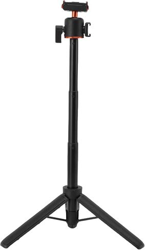 Tripod Selfie Stick with Ball Head, 360 Rotation, Magnetic Mount & Cold Shoe for Vlogging, Action Camera in Kuwait