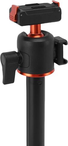 Tripod Selfie Stick with Ball Head, 360 Rotation, Magnetic Mount & Cold Shoe for Vlogging, Action Camera in Kuwait