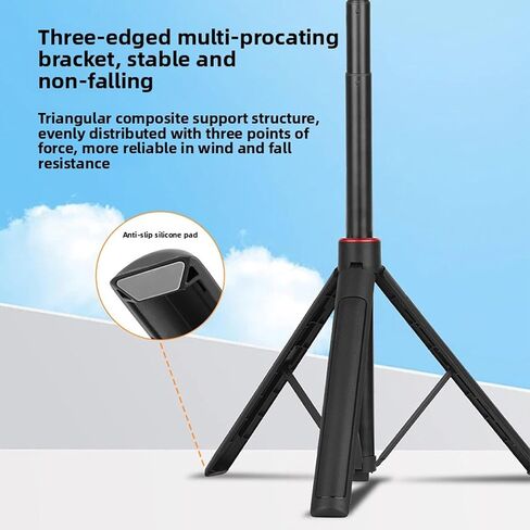 Extendable Selfie Stick Tripod, Big Tripod, Action Camera Tripod, Go Pro Stand, with 1 4In Screw and 2 Claw Adapter for Action 4 Sports Camera Recording (1.6m/63in) in Saudi Arabia