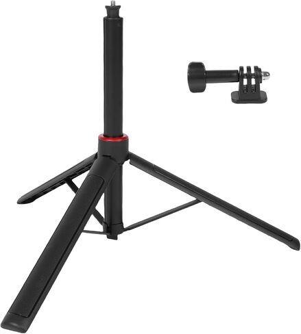 Extendable Selfie Stick Tripod, Big Tripod, Action Camera Tripod, Go Pro Stand, with 1 4In Screw and 2 Claw Adapter for Action 4 Sports Camera Recording (1.6m/63in) in Saudi Arabia