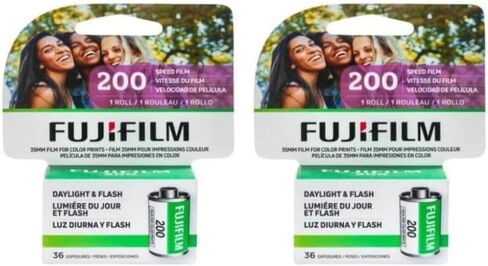 Fujifilm Fujicolor 200 ISO 35mm Color Negative Film 36 Exposures (2 Single Rolls) in Kuwait