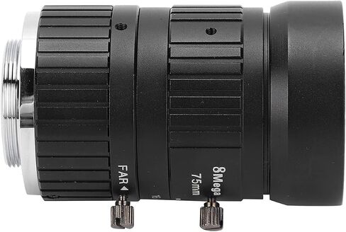 8MP Industrial Camera Lens, C Mount, 75mm Length, 1in Image Format, Manual Iris for Precise Imaging in Kuwait