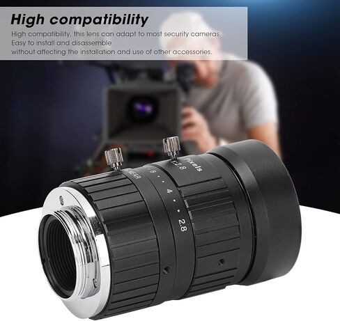 8MP Industrial Camera Lens, C Mount, 75mm Length, 1in Image Format, Manual Iris for Precise Imaging in Kuwait