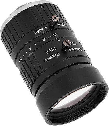 8MP Industrial Camera Lens, C Mount, 75mm Length, 1in Image Format, Manual Iris for Precise Imaging in Kuwait