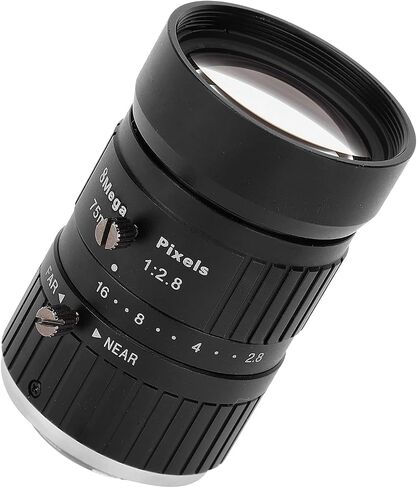 8MP Industrial Camera Lens, C Mount, 75mm Length, 1in Image Format, Manual Iris for Precise Imaging in Kuwait