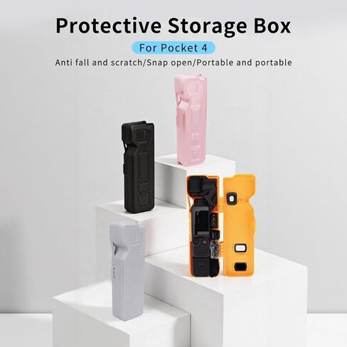 Large-Capacity Portable Storage Box for Pocket 4,Dedicated Storage and Protective Case,Shock- and Scratch-Resistant (orange) in Kuwait