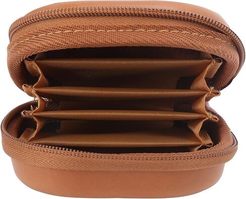 Asixxsix Lens Filter Pouch, Holds 5 Filters 82mm Below Dust Hook Included Camera Lens Case, Circular Storage Case with Hook for Filters Up to 82mm in Kuwait