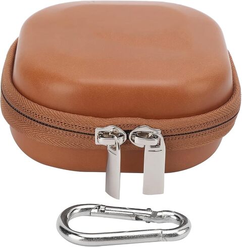Asixxsix Lens Filter Pouch, Holds 5 Filters 82mm Below Dust Hook Included Camera Lens Case, Circular Storage Case with Hook for Filters Up to 82mm in Kuwait