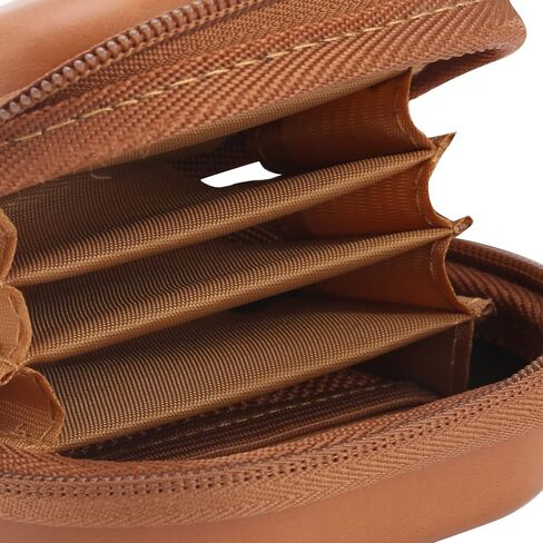 Asixxsix Lens Filter Pouch, Holds 5 Filters 82mm Below Dust Hook Included Camera Lens Case, Circular Storage Case with Hook for Filters Up to 82mm in Kuwait