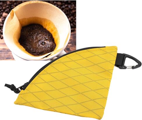 Coffee Filter Paper Storage Bag, Nylon Polyester Coffee Filter Holder with Zipper, Organizer for Drip Coffee Filters and Ice Ball Strainers, Compact Travel Pouch for Hom in Kuwait