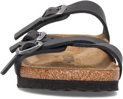 Birkenstock Women's Franca Sandals in Black Oiled Leather in Kuwait