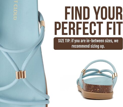 Project Cloud Non-Slip Summer Slides for Women & Lightweight Womens Sandals | Summer Sandals for Women with Plush and Soft Insole Womens Sandals Comfortable Non Slip and Lightweight Women Footwear in Kuwait