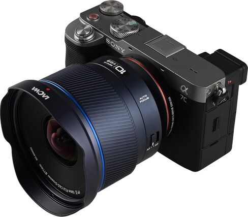 Laowa 10mm f/2.8 FF Autofocus Lens Sony E Mount Full Frame Ultra Wide Prime Zero-D Optics 130.4 Degree View (VE1028AFFE) + Lens Filter Kit + Tripod + Cleaning Kit + Pouch + Cap Keeper (7pc Bundle) in Kuwait