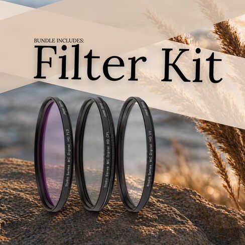 Nikon NIKKOR Z DX 50-250mm f/4.5-6.3 VR Lens for Nikon Z Mirrorless Cameras Bundle with Manufacturer Accessories + 3PC Filter Kit, Lens Pen, Dust Blower & Cleaning Kit in Kuwait