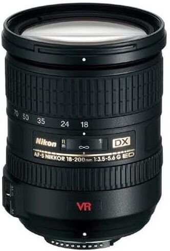 Nikon G ED-IF AF-S DX VR 2159 18-200mm f/3.5-5.6 Zoom Nikkor Lens for Nikon F White Box(Bulk Packaging) (New) in Kuwait