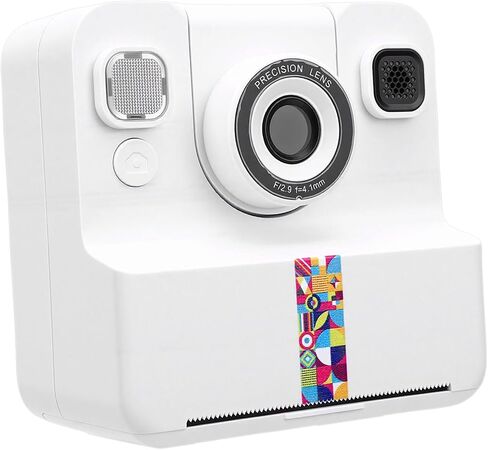 Focket Instant Print Camera, 16x Digital Zoom 2.4 Inch Screen 1080P HD Video Kids Camera, Toddler with Color Printing Print Paper for Children 3 to 12 Years in Kuwait