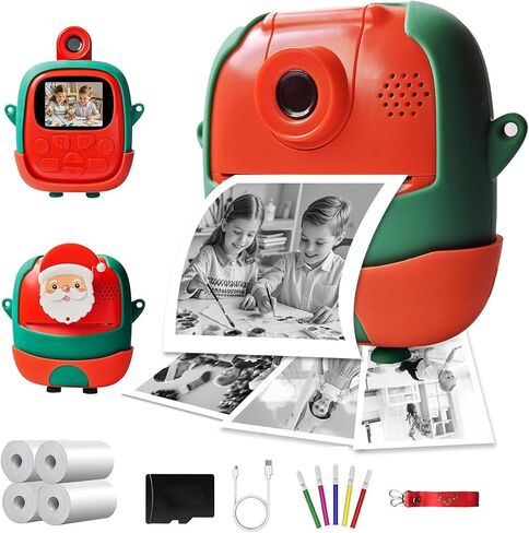 Warm Printing Camera 1080P 720P Video Register Constructed in 32G Standard Card 5 Sieves 4 Glass Consequences Christmas Warm Print Camera in Kuwait