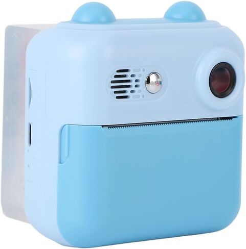 Qinlorgo 2.4 Inch Kids Instant Print Camera for Children Recording Daily Moments,HD Screen Delivers Clear Viewing Experience,Supports Photo Video Print Modes,1300MAH Battery (Sky Blue) in Kuwait