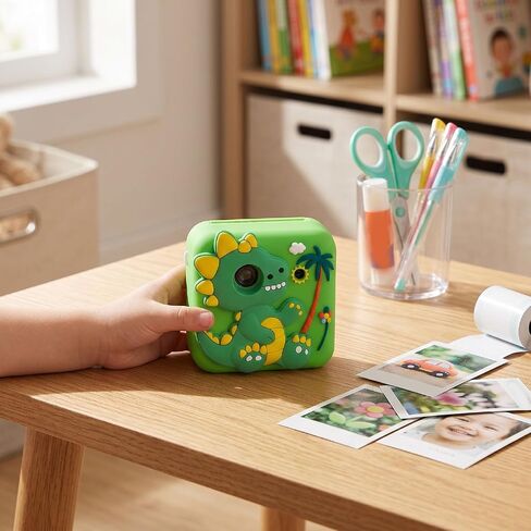 VBESTLIFE Instant Print Camera for 3-12 Year Kids, 48MP 1080P HD Kids Camera with 2.4 Inch Screen, 32GB Memory Card, 15 Filters, 16 Stickers, Grayscale Printing in Kuwait