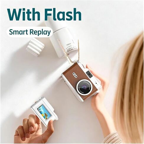 1080P Retro Pocket Digital Camera 0.96" IPS Screen LED Flash Mini Video Recorder in Kuwait