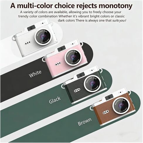 1080P Retro Pocket Digital Camera 0.96" IPS Screen LED Flash Mini Video Recorder in Kuwait