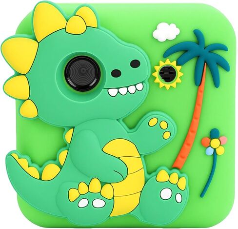 48MP Kids Instant Camera 1080P HD Cartoon Print Camera with 2.4 Inch Screen 32GB Card Type C Charging for Boys Girls 3 12 Birthday Gifts in Kuwait