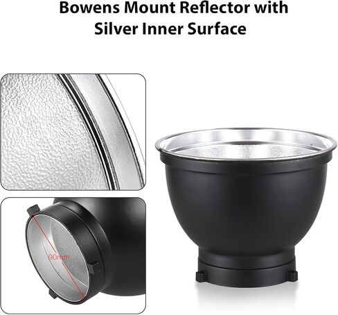 7 Inch Standard Reflector + 6pcs Photography Honeycomb Grid kit 10°/20°/30°/40°/50°/60° Honeycomb Lamp Shade Grid for Bowens Mount Studio Light Strobe Accessory in Kuwait