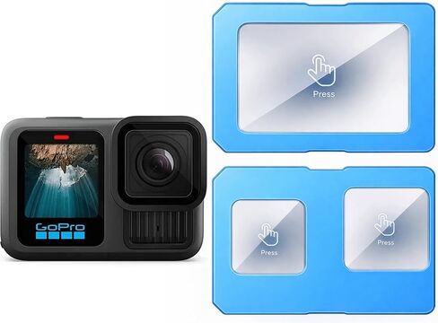 Screen Protector for DJI Osmo Action 6, (2-Sets), One-Click Installation with Auto-Alignment Frame, Screen & Lens Protectors, Bubble-Free 9H Tempered Glass, HD Clear, Scratch Resistant in Kuwait
