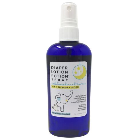 MoonDance Soaps Diaper Lotion Potion Cleansing Spray, 4 Oz Tea Tree & Lavender, Natural No-Rinse Cleanser and Moisturizer for Baby's Bottom in Kuwait