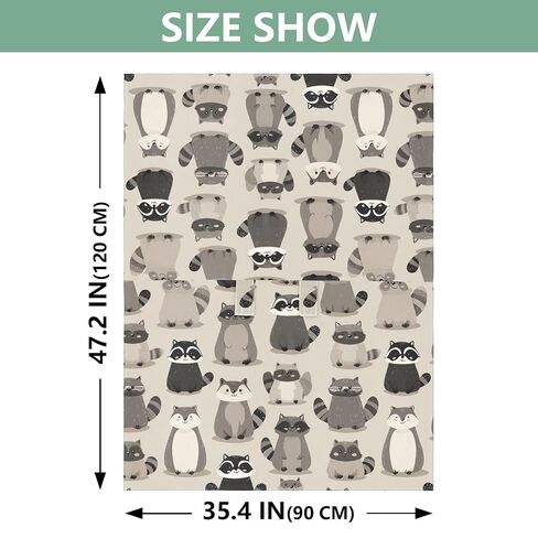Cartoon Animal Raccoon Car Seat Cover Baby, Carseat Canopy Cover for Girl Boy, Breathable Baby Carrier Cover Stroller Sun Shade Universal Fit Breastfeeding Cover in Kuwait