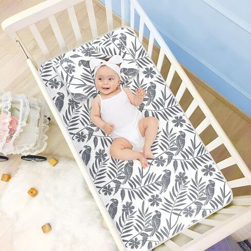 Style Falcon Gray Cooling Baby Mattress pad Waterproof 28" x 52" Ultra Soft Mattress Protector pad for Kids, Adult in Kuwait