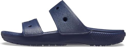 Crocs Unisex Classic Two-Strap Slide SandaLS, Navy, 10 Women/12 Men in Kuwait