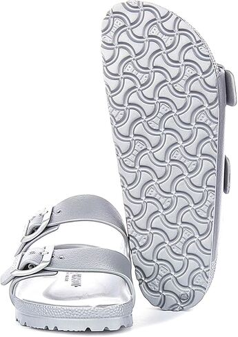 Birkenstock Mayari Mules/Clogs Women Black Mules Shoes, Metallic Silver 1003491, 7 UK in Kuwait