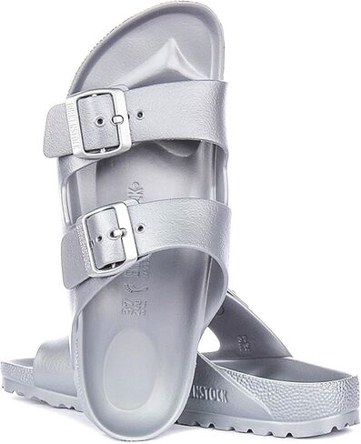 Birkenstock Mayari Mules/Clogs Women Black Mules Shoes, Metallic Silver 1003491, 7 UK in Kuwait