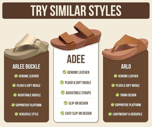 Project Cloud Genuine Leather Platform Womens Sandals, Double Strap (Adee) | Lightweight Adjustable Slides for Women - Non-Slip Outsole Comfortable Shoes Casual Summer Vacation Travel Everyday Wear in Kuwait