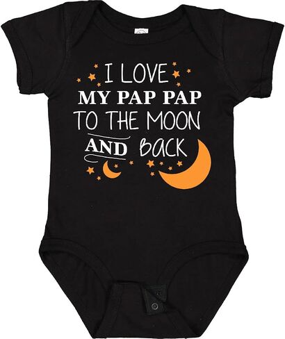inktastic I Love My Pap Pap To the Moon and Back Baby Bodysuit in Kuwait