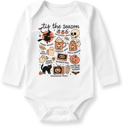Tis the Season Halloween Baby Bodysuit, Halloween Outfit for Children, Spooky Halloween Tee in Kuwait