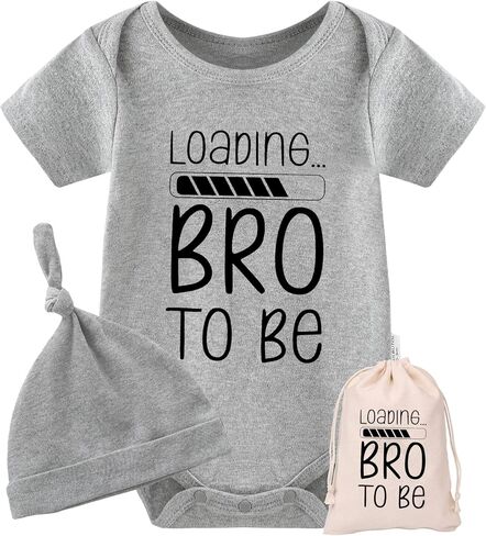 YSCULBUTOL Baby Twins Bodysuits Pregnancy Announcement Infant Unisex Clothes Funny Twin Romper 0-12 Months in Kuwait
